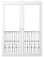 Dvokrilna balkonska vrata sa i bez sredinjeg stupa